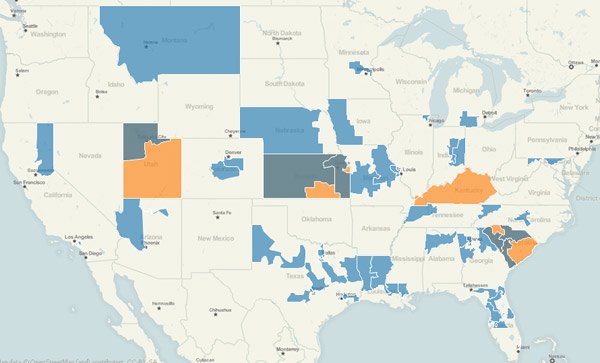 Mapping the Tea Party Caucus