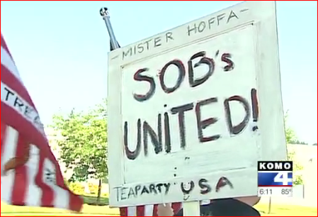 Tea Party SOBs United protesting the Teamsters 