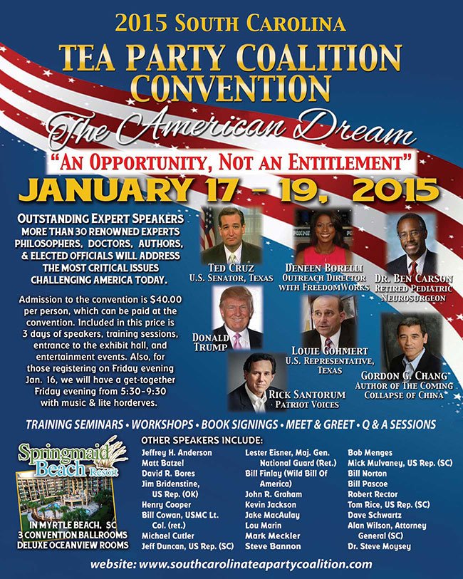 South Carolina Tea Party Coalition Flyer