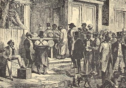 Freedmen Voting in South Carolina 1868