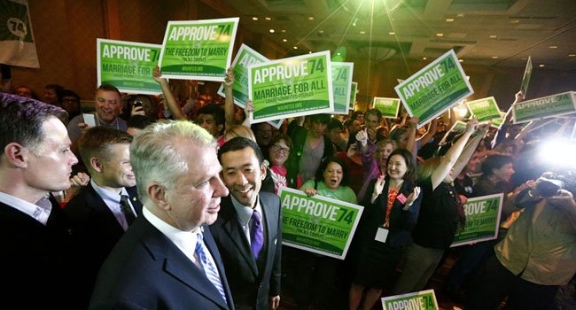 Celebrating Marriage Equality Victory in Washington State