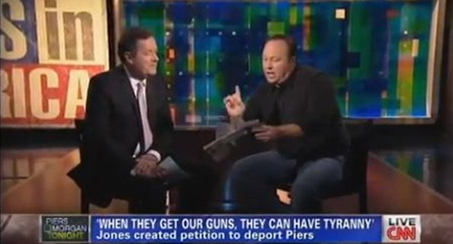 Alex Jones Launches into tirade on CNN's Piers Morgan Tonight