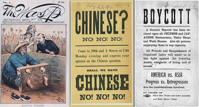 Artifacts from the End of the 19th Century Depict Nativist Fervor Directed at Chinese Immigrants.