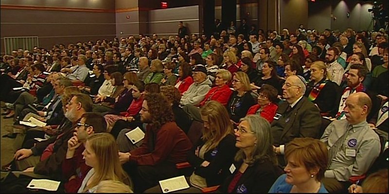 Community holds a vigil in the wake of the shootings at the Jewish Community Center. Standing against anti-Semitism is essential to preventing such actions in the future.