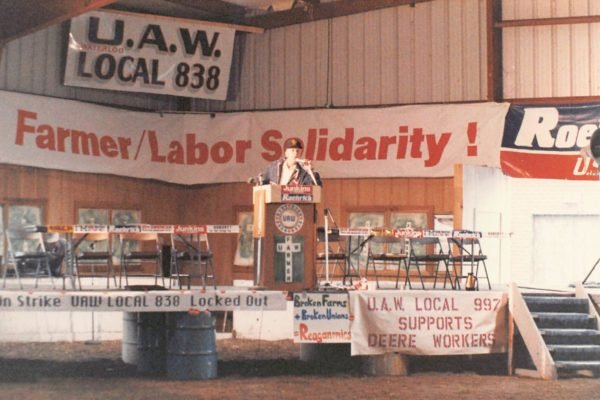 Union labor folks stood in solidarity with farmers at rallies across the Midwest.